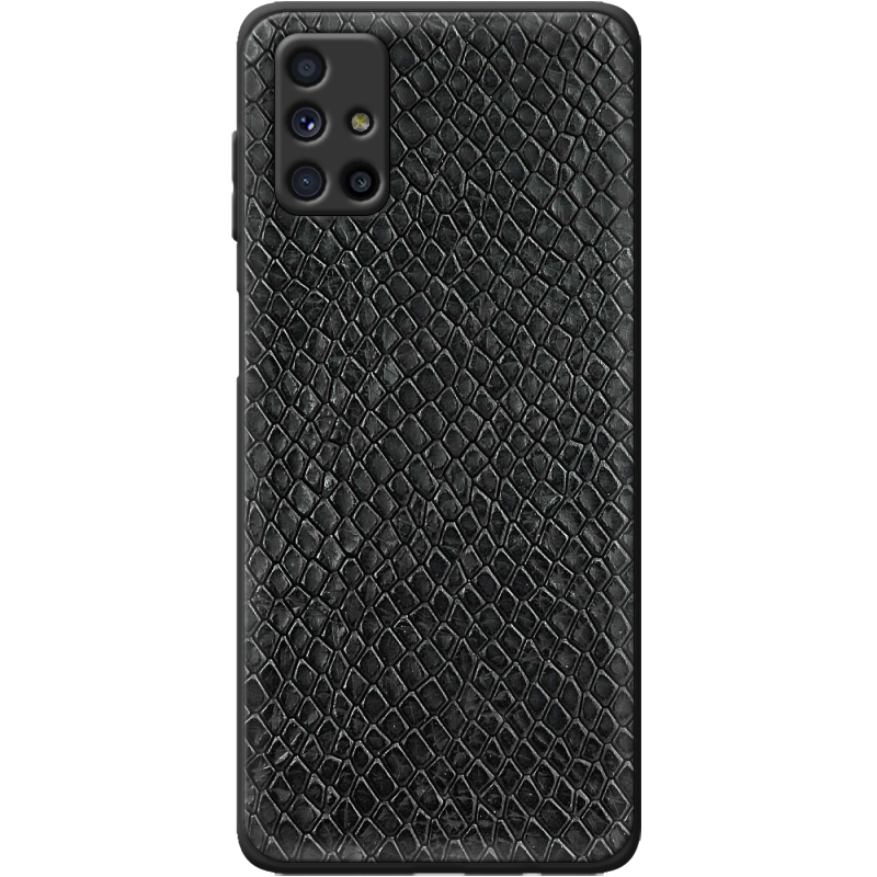 Кожаный чехол Boxface Samsung M515 Galaxy M51 Snake Black