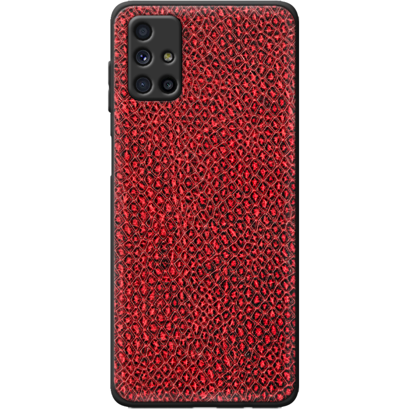 Кожаный чехол Boxface Samsung M515 Galaxy M51 Snake Red