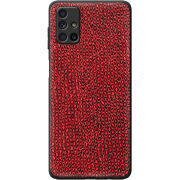 Кожаный чехол Boxface Samsung M515 Galaxy M51 Snake Red