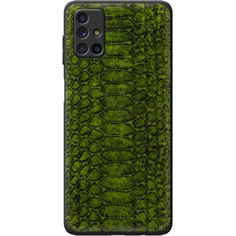 Кожаный чехол Boxface Samsung M515 Galaxy M51 Reptile Forest Green