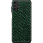 Кожаный чехол Boxface Samsung M515 Galaxy M51 Snake Emerald