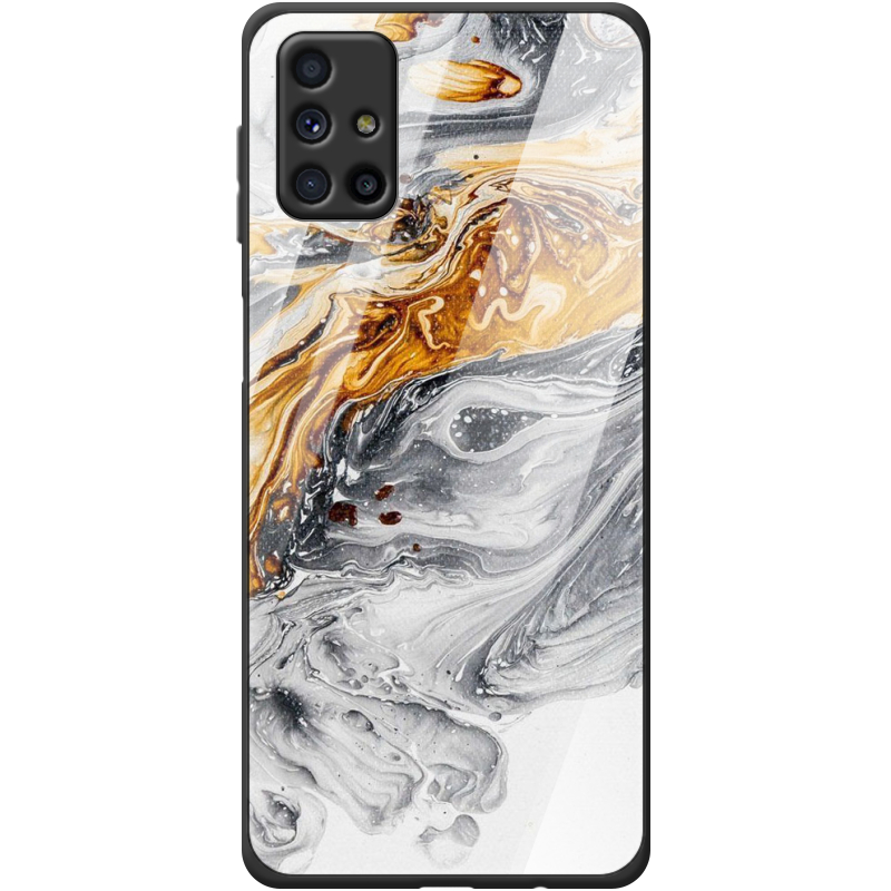 Защитный чехол BoxFace Glossy Panel Samsung M515 Galaxy M51 Gold With Silver