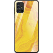 Защитный чехол BoxFace Glossy Panel Samsung M515 Galaxy M51 Yellow Marble