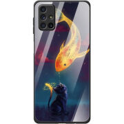 Защитный чехол BoxFace Glossy Panel Samsung M515 Galaxy M51 Kitten And Fish