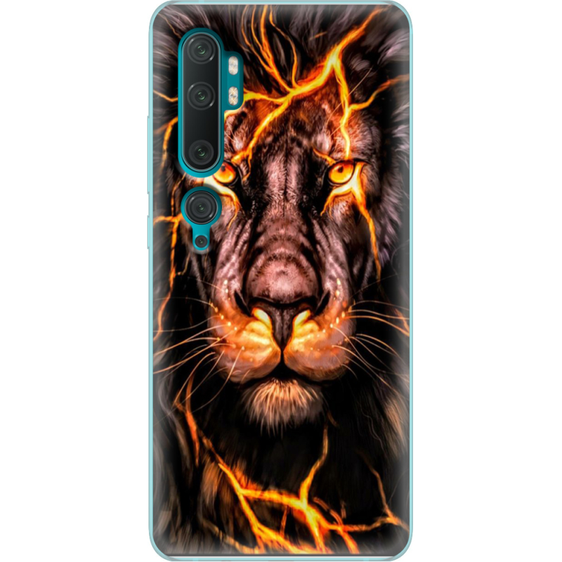 Чехол Uprint Xiaomi Mi Note 10 / Mi Note 10 Pro Fire Lion