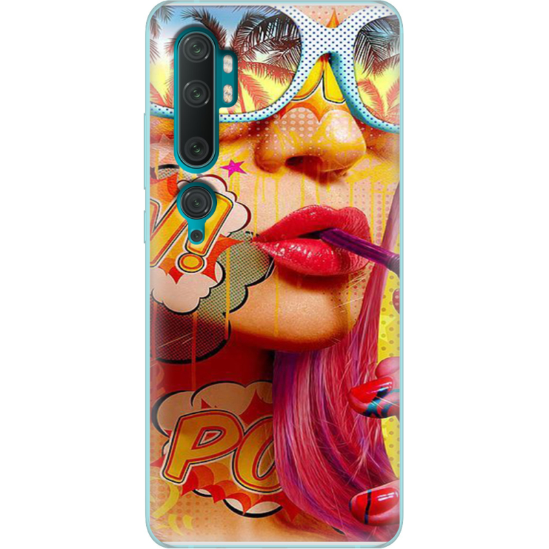 Чехол Uprint Xiaomi Mi Note 10 / Mi Note 10 Pro Yellow Girl Pop Art