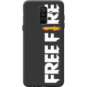 Черный чехол BoxFace Samsung A605 Galaxy A6 Plus 2018 Free Fire White Logo