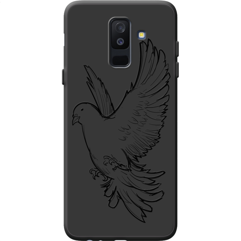 Черный чехол BoxFace Samsung A605 Galaxy A6 Plus 2018 Dove