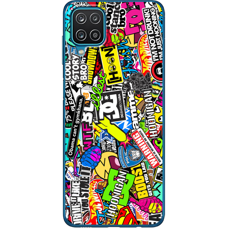 Чехол BoxFace Samsung A125 Galaxy A12 Multicolored Inscriptions