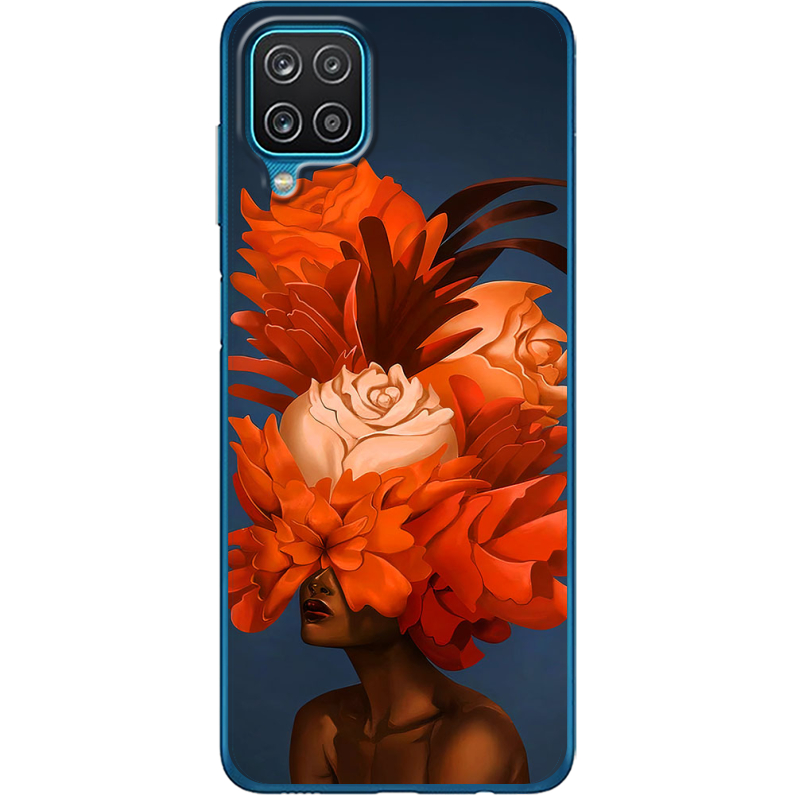 Чехол BoxFace Samsung A125 Galaxy A12 Exquisite Orange Flowers