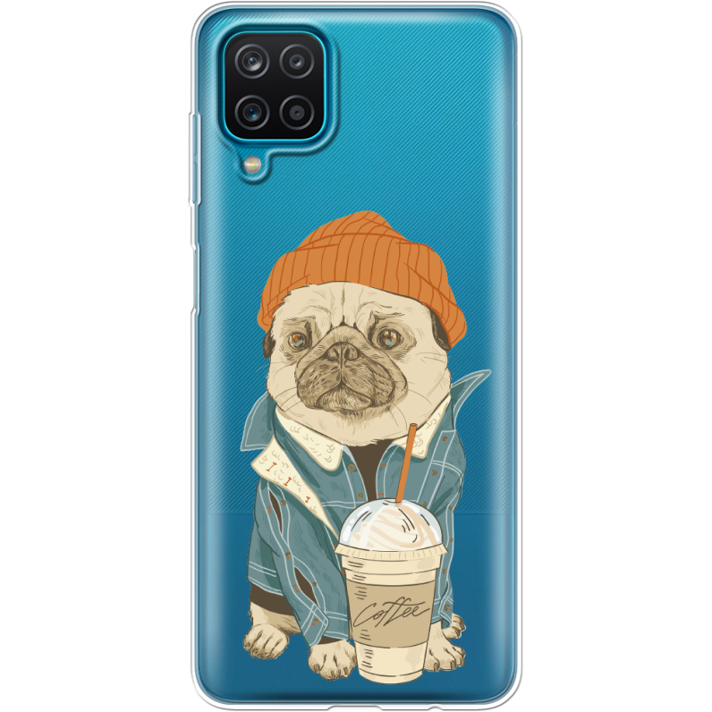 Прозрачный чехол BoxFace Samsung A125 Galaxy A12 Dog Coffeeman