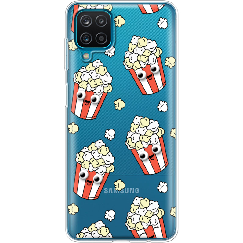 Прозрачный чехол BoxFace Samsung A125 Galaxy A12 с 3D-глазками Popcorn