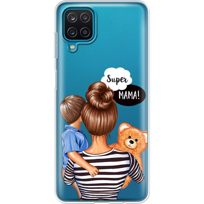 Прозрачный чехол BoxFace Samsung A125 Galaxy A12 Super Mama and Son