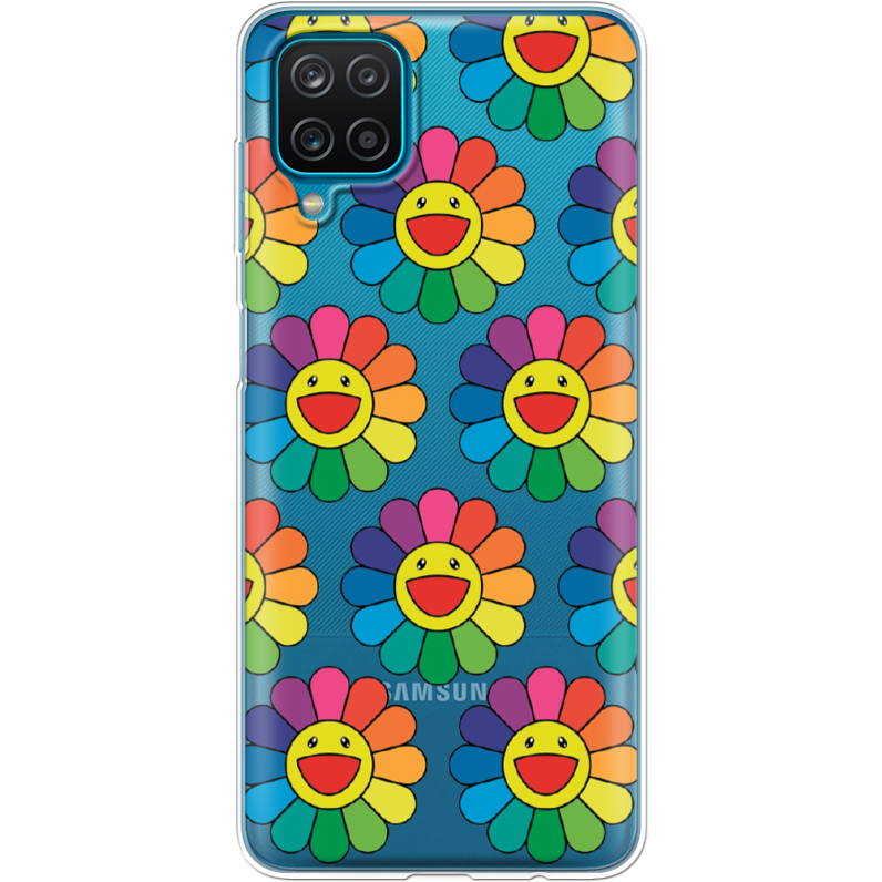 Прозрачный чехол BoxFace Samsung A125 Galaxy A12 Hippie Flowers