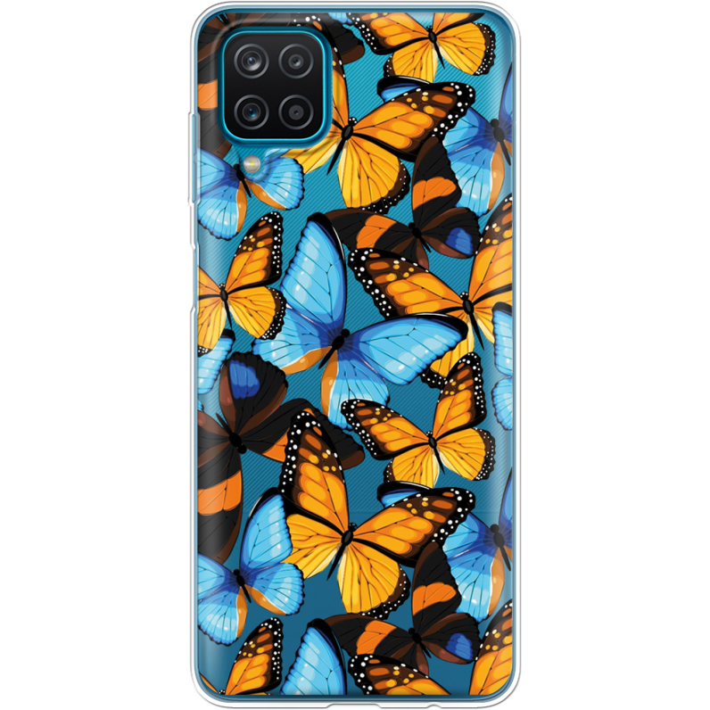 Прозрачный чехол BoxFace Samsung A125 Galaxy A12 Butterfly Morpho