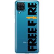 Прозрачный чехол BoxFace Samsung A125 Galaxy A12 Free Fire Black Logo