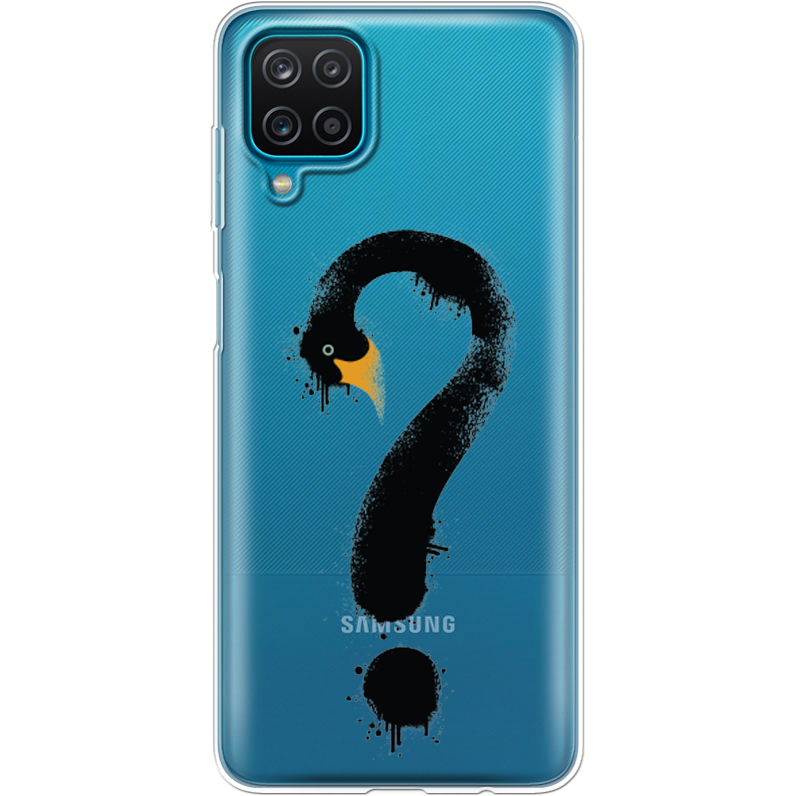 Прозрачный чехол BoxFace Samsung A125 Galaxy A12 Swan question