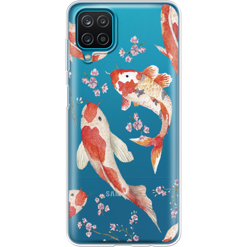 Прозрачный чехол BoxFace Samsung A125 Galaxy A12 Japanese Koi Fish