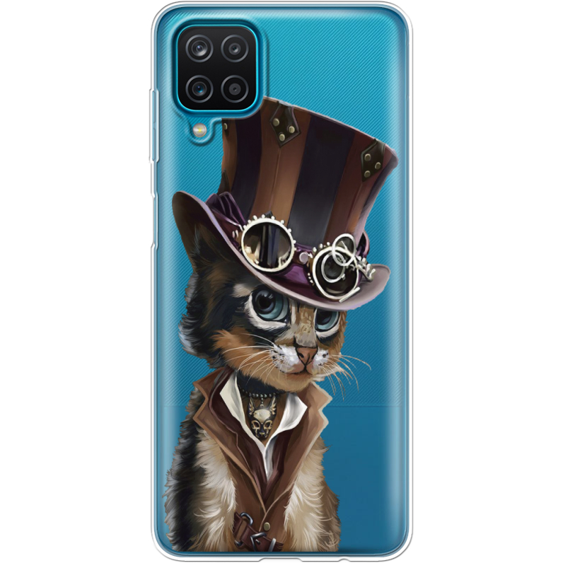 Прозрачный чехол BoxFace Samsung A125 Galaxy A12 Steampunk Cat