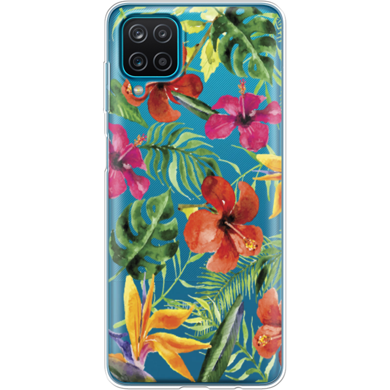 Прозрачный чехол BoxFace Samsung A125 Galaxy A12 Tropical Flowers