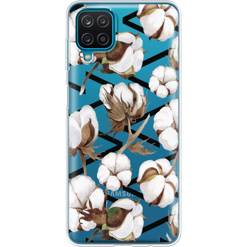 Прозрачный чехол BoxFace Samsung A125 Galaxy A12 Cotton flowers