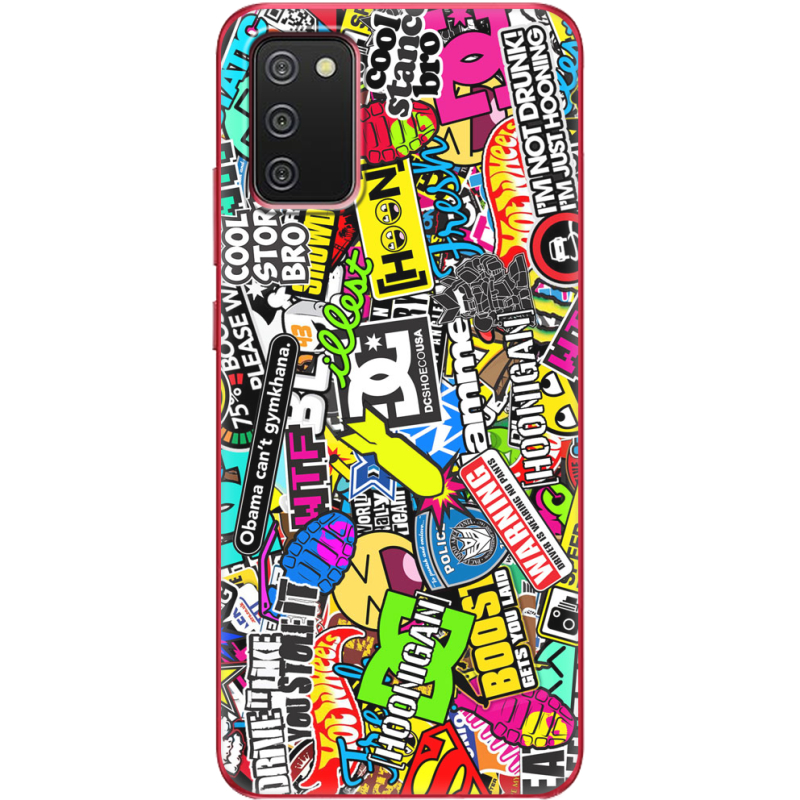 Чехол BoxFace Samsung A025 Galaxy A02S Multicolored Inscriptions