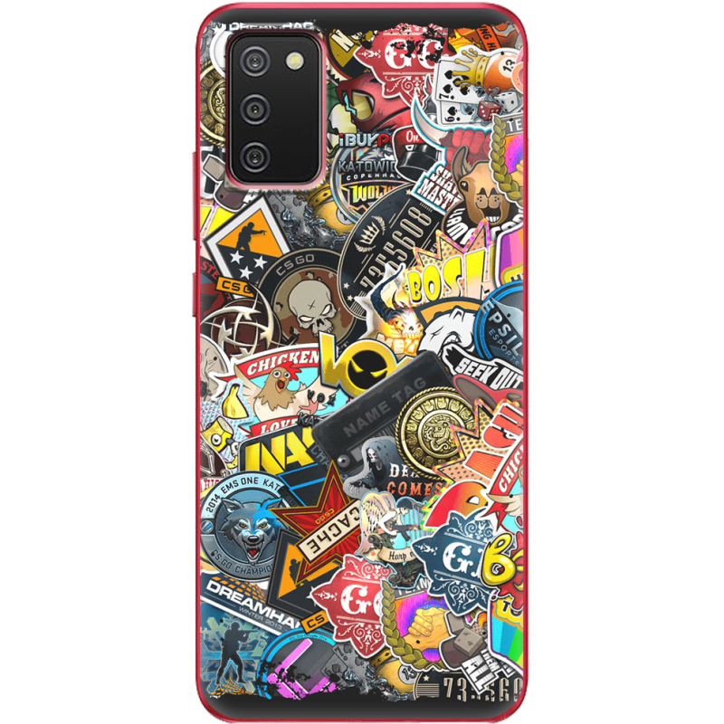 Чехол BoxFace Samsung A025 Galaxy A02S CS:Go Stickerbombing