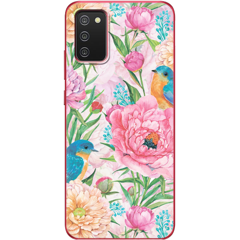 Чехол BoxFace Samsung A025 Galaxy A02S Birds in Flowers