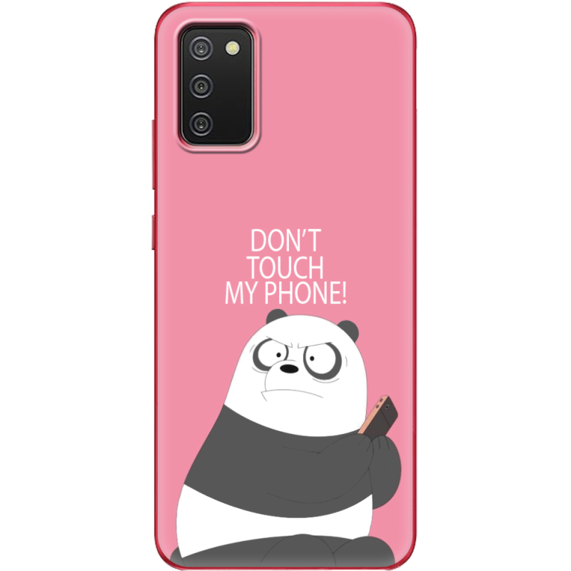 Чехол BoxFace Samsung A025 Galaxy A02S Dont Touch My Phone Panda