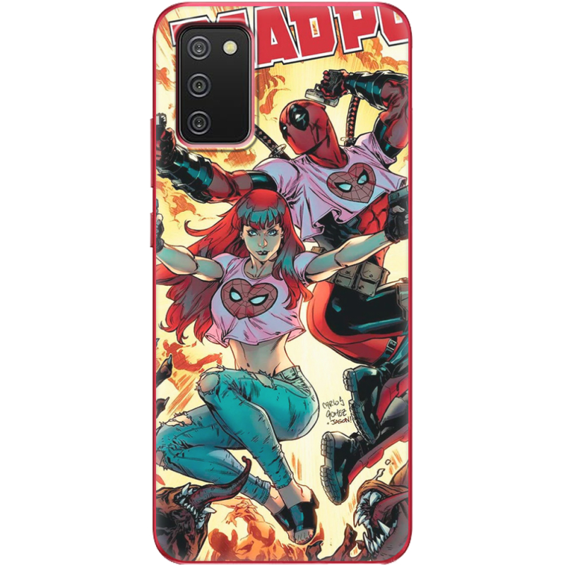 Чехол BoxFace Samsung A025 Galaxy A02S Deadpool and Mary Jane