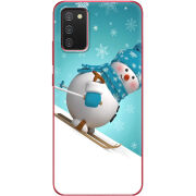 Чехол BoxFace Samsung A025 Galaxy A02S Skier Snowman