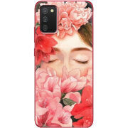 Чехол BoxFace Samsung A025 Galaxy A02S Girl in Flowers