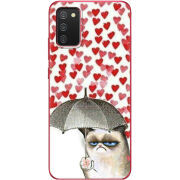 Чехол BoxFace Samsung A025 Galaxy A02S Raining Hearts