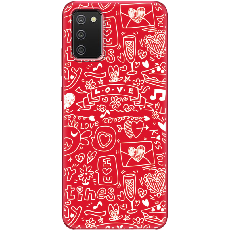 Чехол BoxFace Samsung A025 Galaxy A02S Happy Valentines