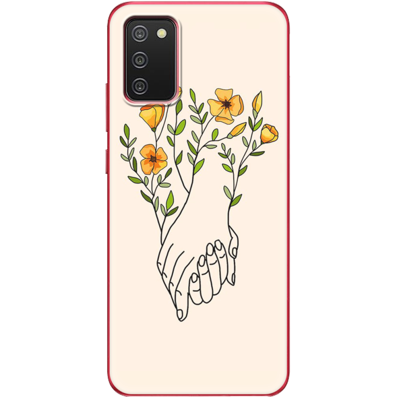 Чехол BoxFace Samsung A025 Galaxy A02S Flower Hands