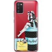 Прозрачный чехол BoxFace Samsung A025 Galaxy A02S City Girl