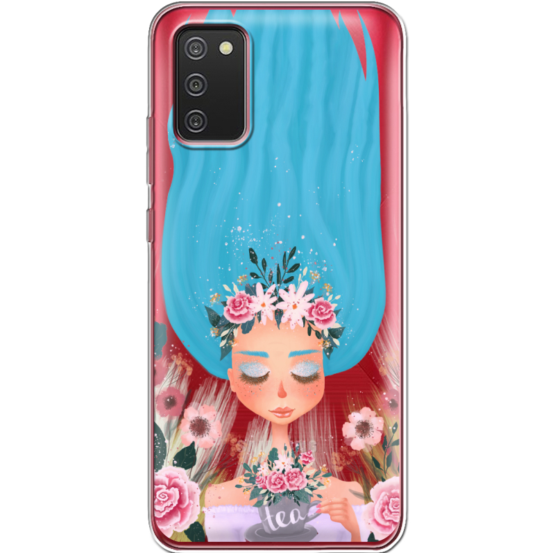 Прозрачный чехол BoxFace Samsung A025 Galaxy A02S Blue Hair