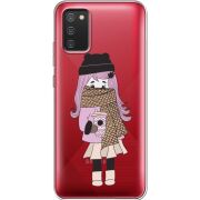 Прозрачный чехол BoxFace Samsung A025 Galaxy A02S Winter Morning Girl