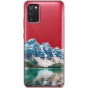 Прозрачный чехол BoxFace Samsung A025 Galaxy A02S Blue Mountain