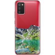 Прозрачный чехол BoxFace Samsung A025 Galaxy A02S Green Mountain