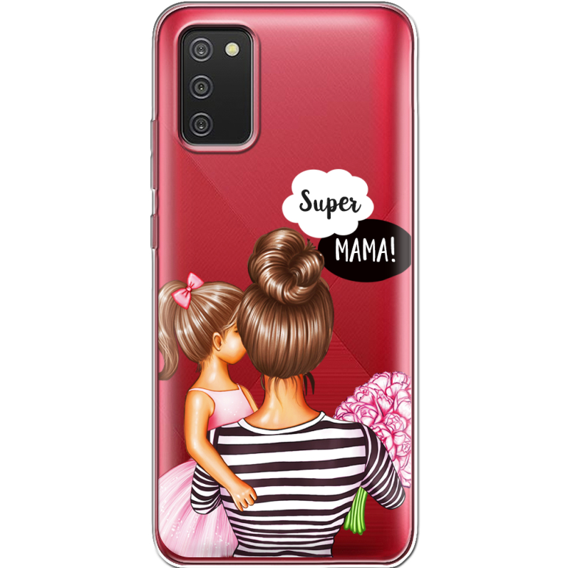 Прозрачный чехол BoxFace Samsung A025 Galaxy A02S Super Mama and Daughter