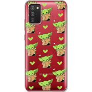 Прозрачный чехол BoxFace Samsung A025 Galaxy A02S Pattern Baby Yoda