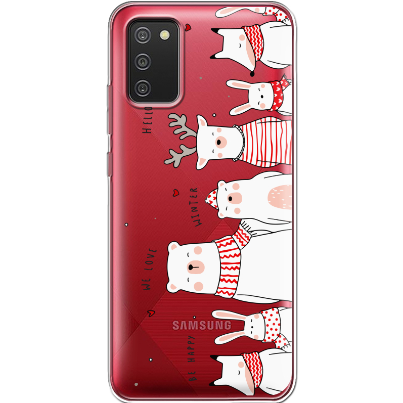 Прозрачный чехол BoxFace Samsung A025 Galaxy A02S The Friendly Beasts