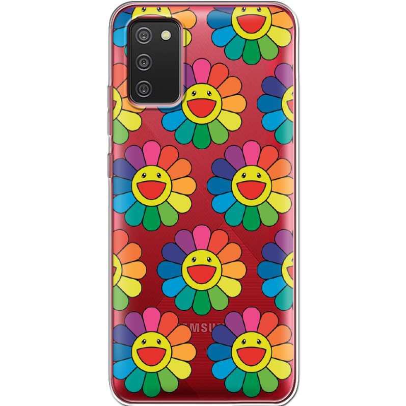 Прозрачный чехол BoxFace Samsung A025 Galaxy A02S Hippie Flowers