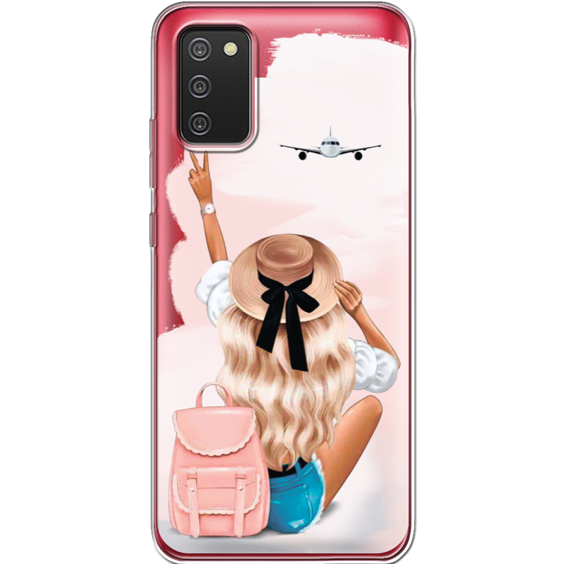 Прозрачный чехол BoxFace Samsung A025 Galaxy A02S Travel Girl