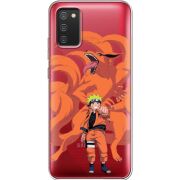 Прозрачный чехол BoxFace Samsung A025 Galaxy A02S Naruto and Kurama