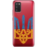 Прозрачный чехол BoxFace Samsung A025 Galaxy A02S Gold Trident