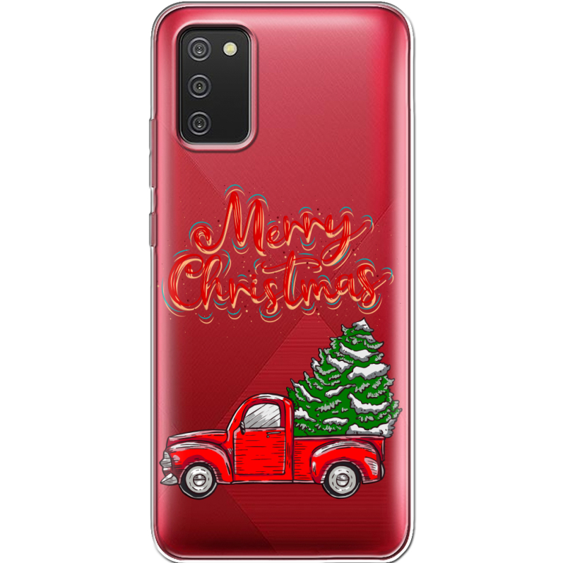 Прозрачный чехол BoxFace Samsung A025 Galaxy A02S Holiday Car