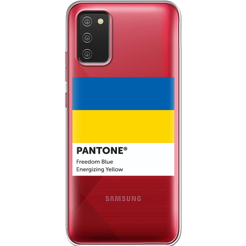 Прозрачный чехол BoxFace Samsung A025 Galaxy A02S Pantone вільний синій