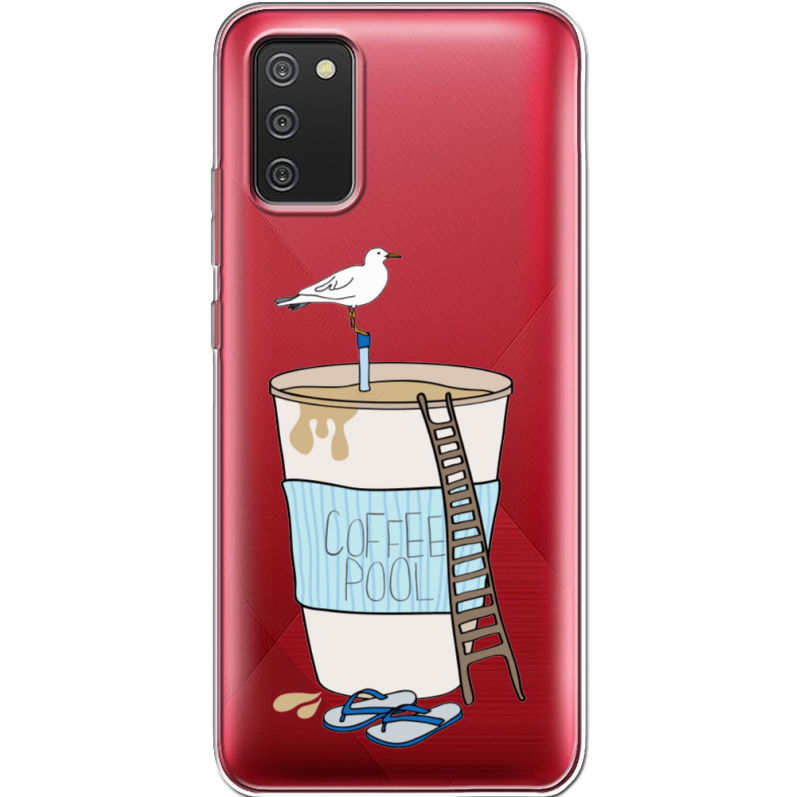 Прозрачный чехол BoxFace Samsung A025 Galaxy A02S Segull in Cofee Pool